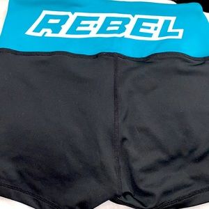 Rebel athletic shorts adult small